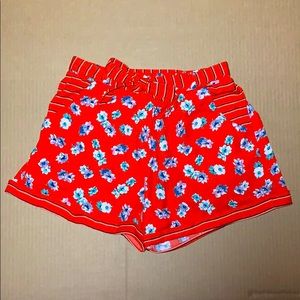 Elastic Waisted Flow Shorts W/ Pockets